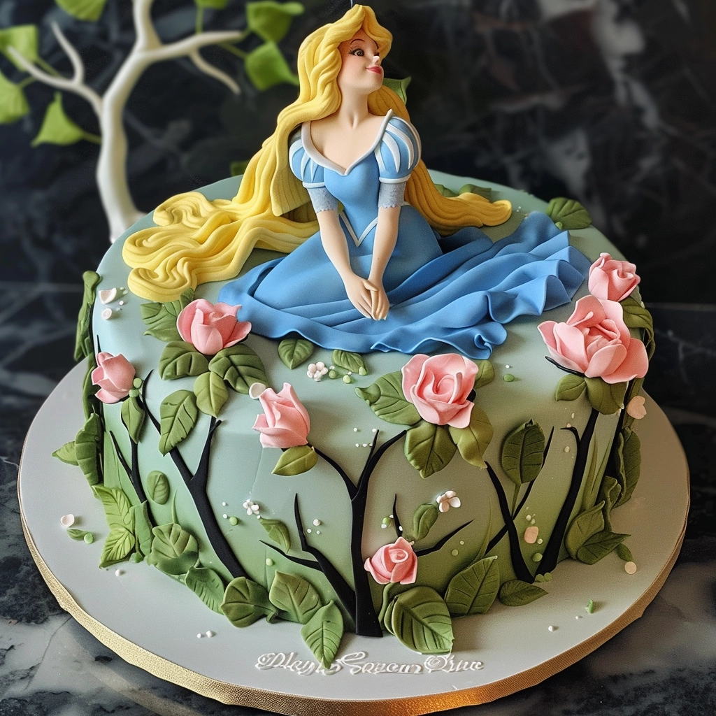Pastel de Quinceañera de La Bella Durmiente