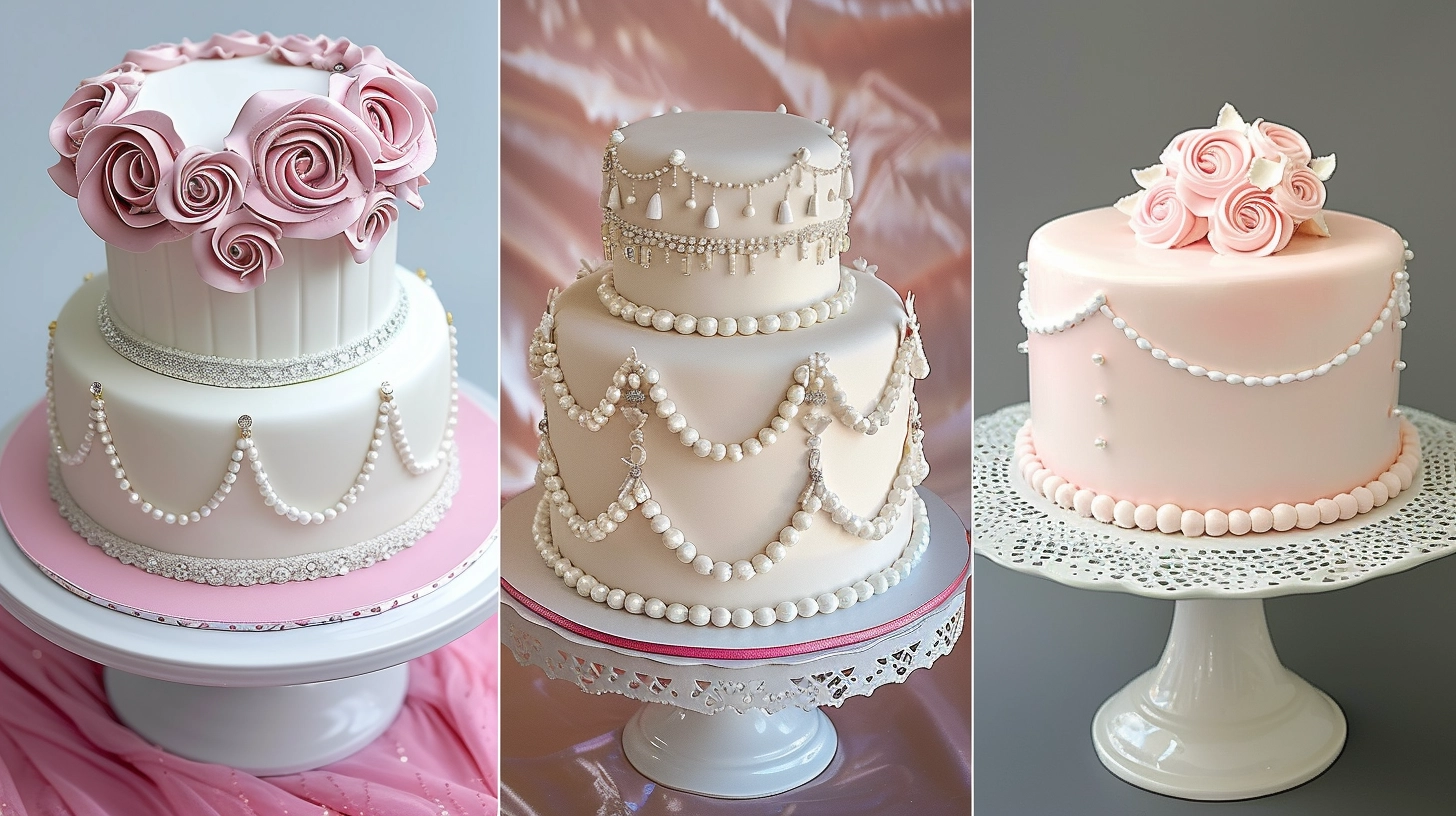 Simple vintage quinceanera cakes