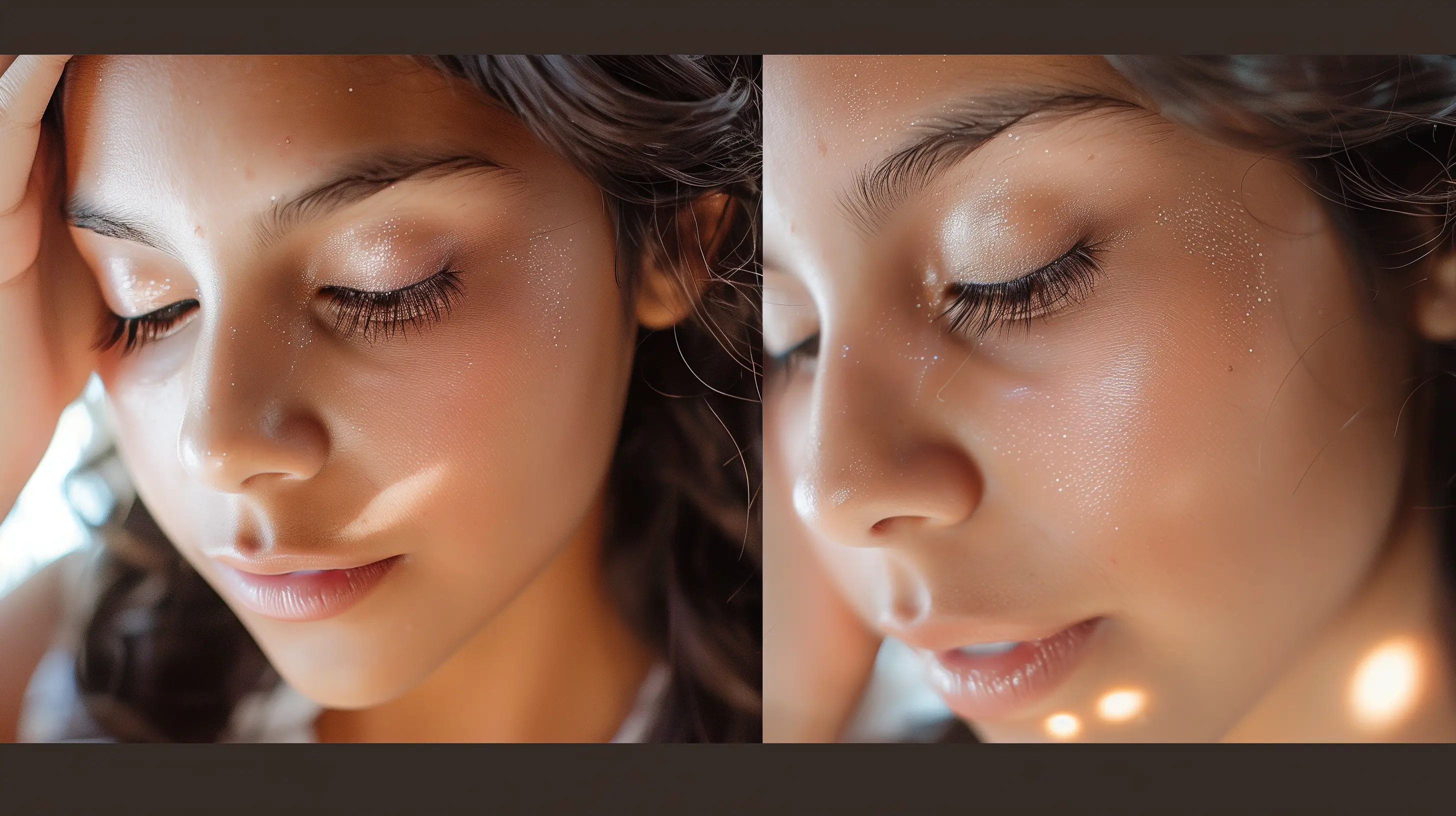 maquillaje natural con brillo quince