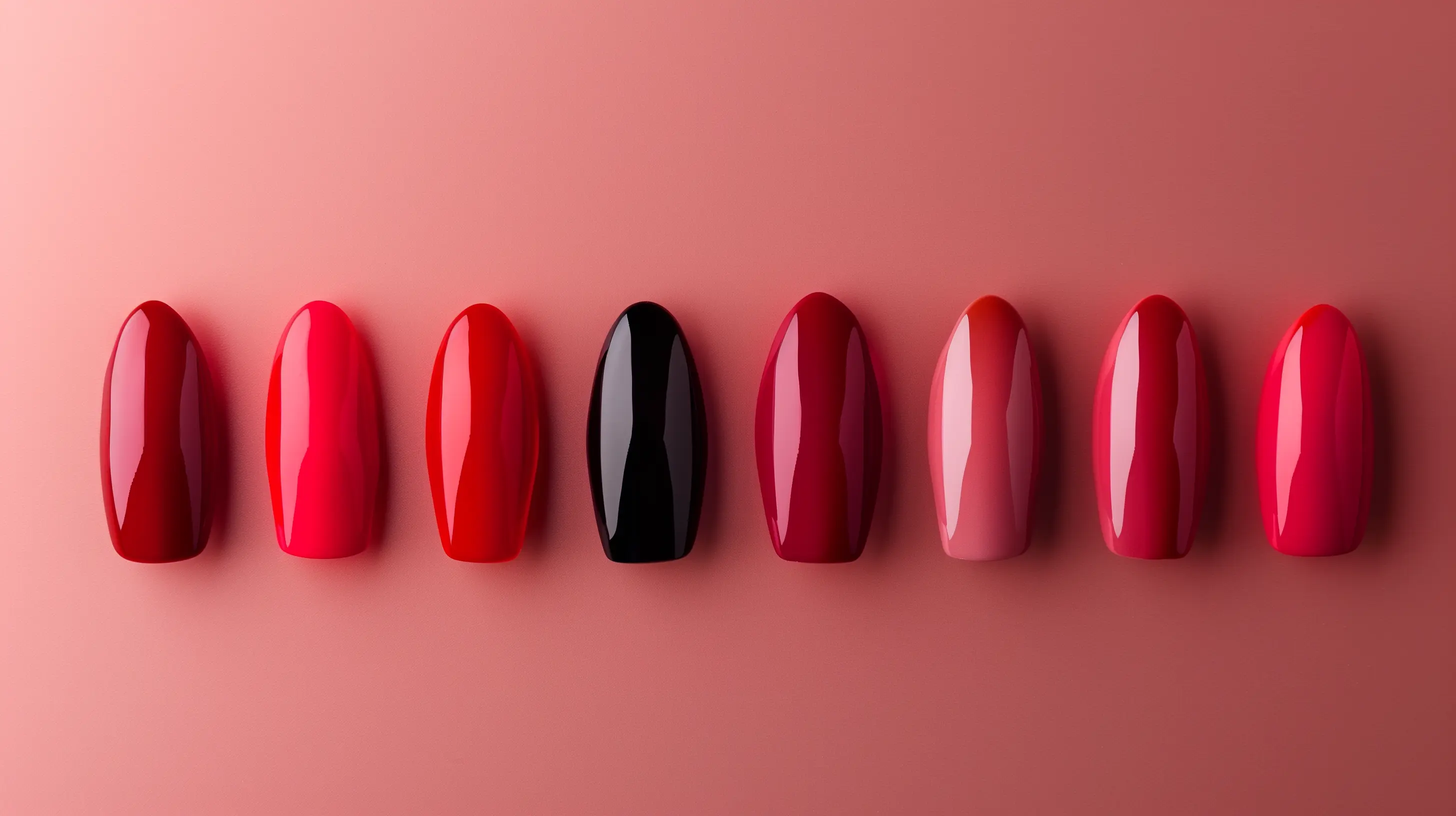 tonos de rojo para uñas de quince