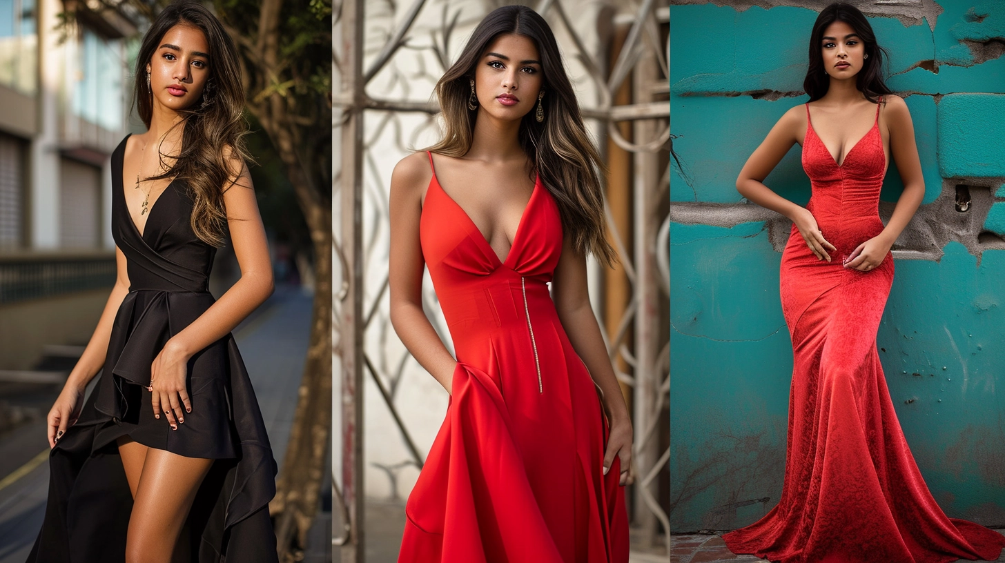fashion model Gown