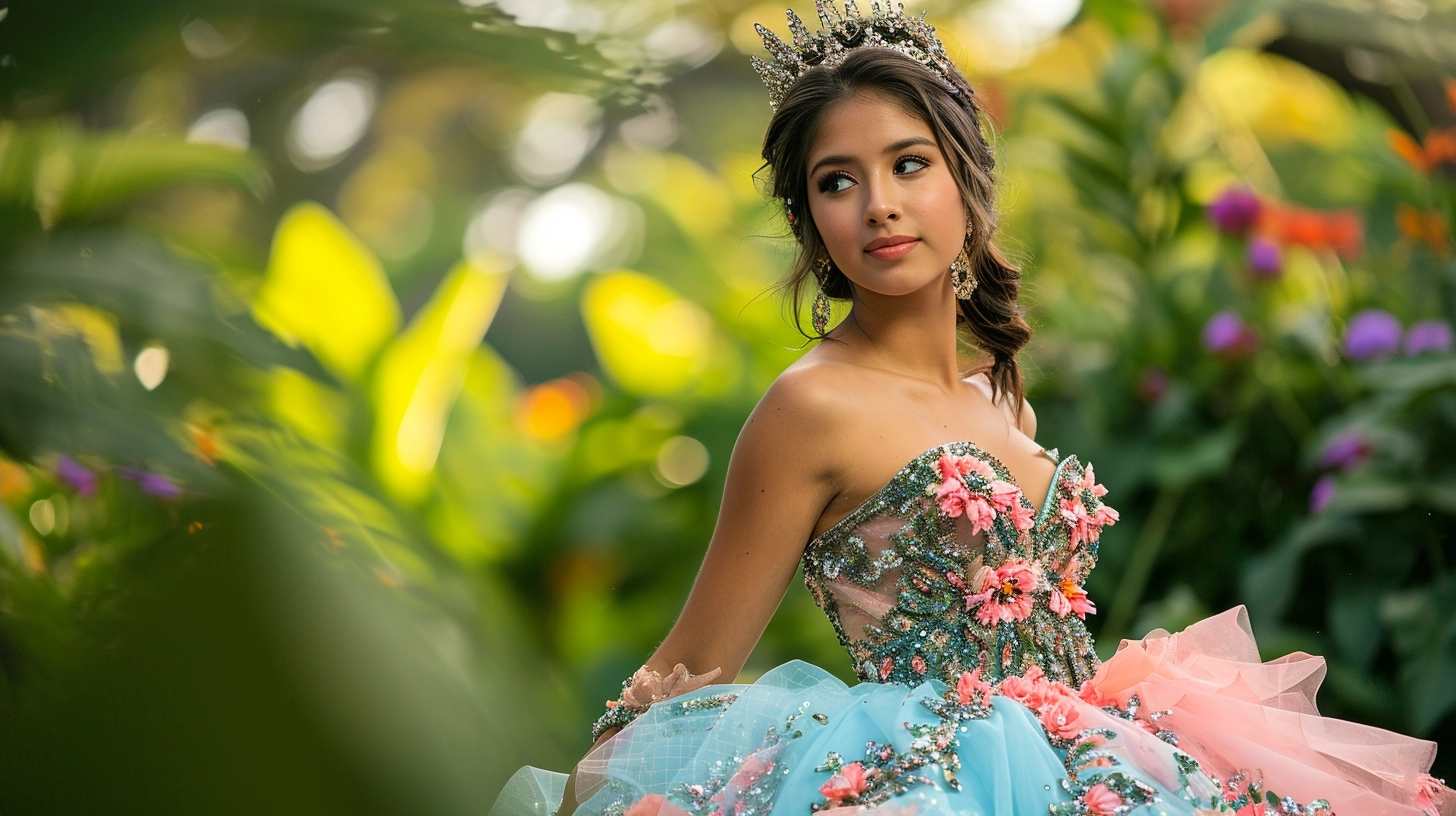 nature Quinceañera dresses