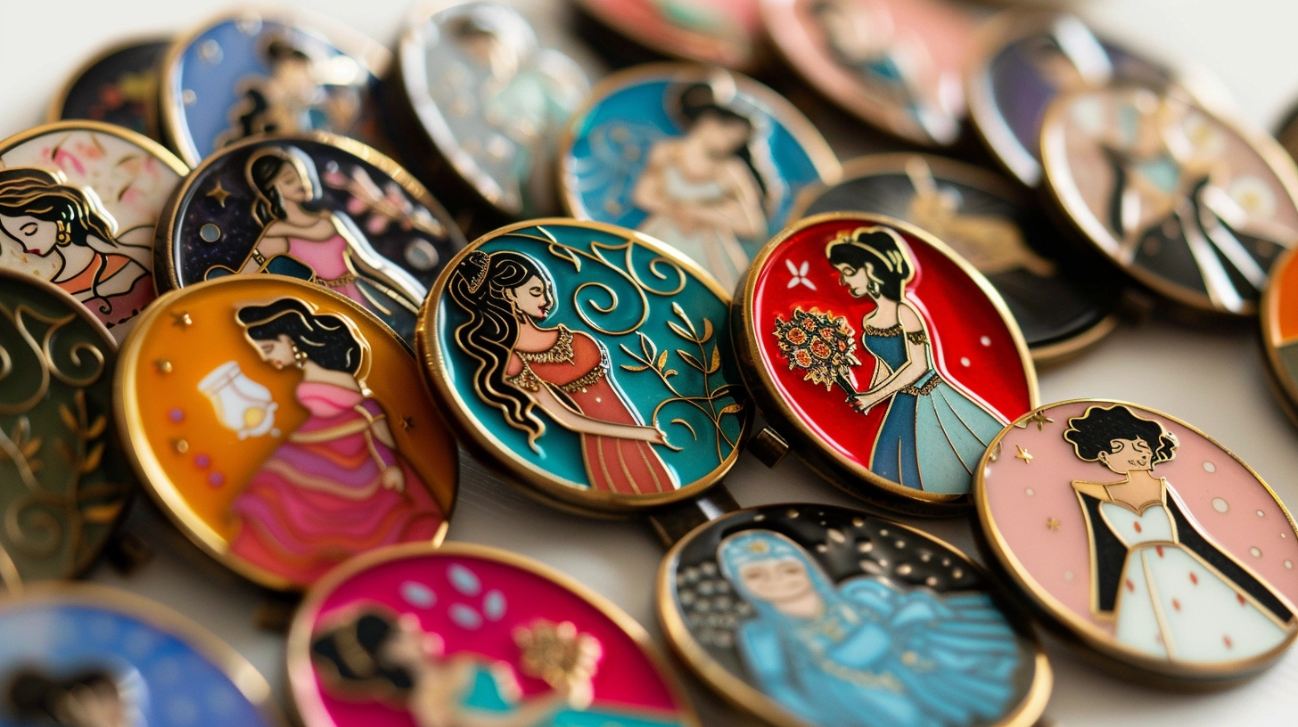Dama gift pins