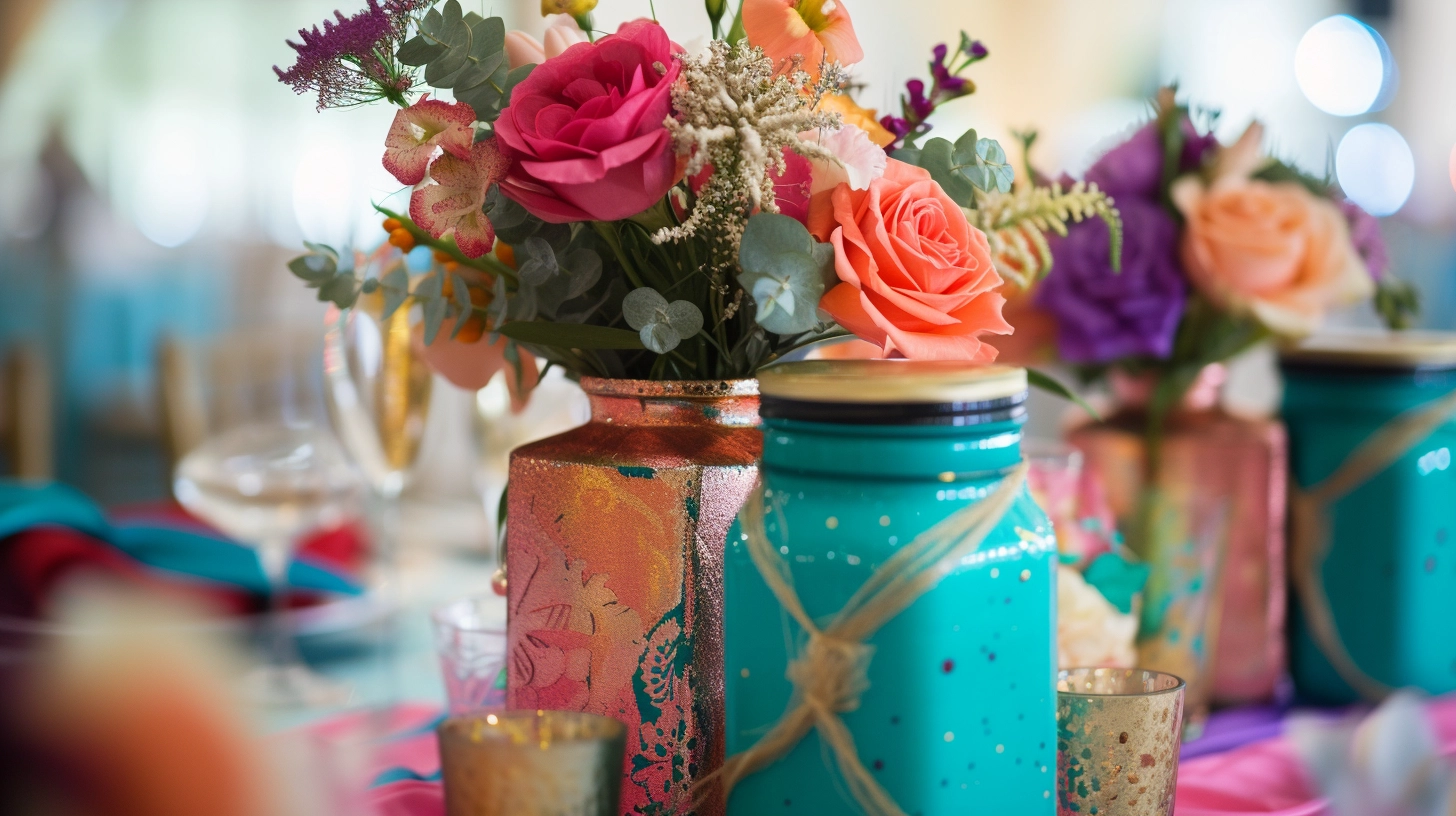 mason jar Floral design