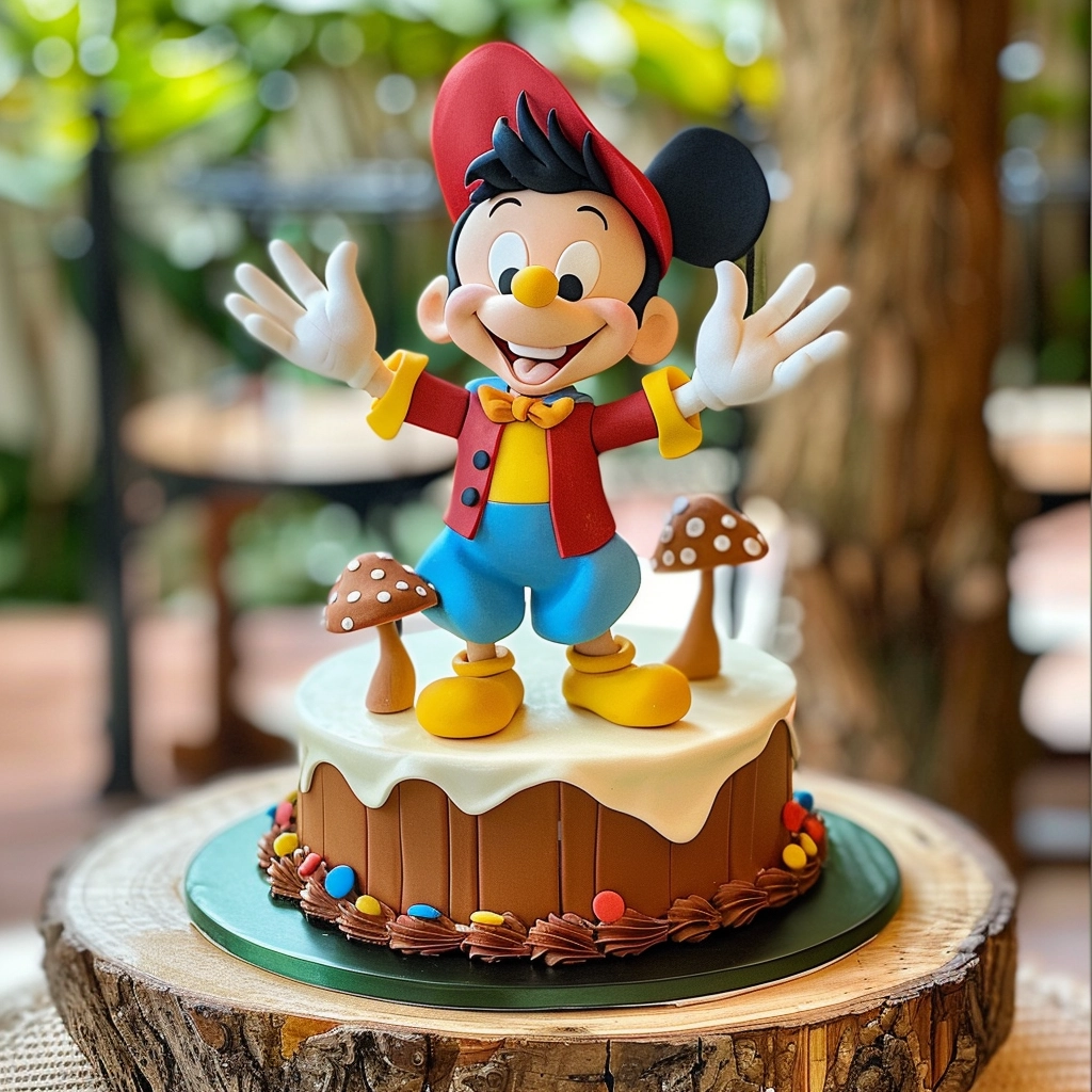 Pastel de Pinocho para Quinceañera