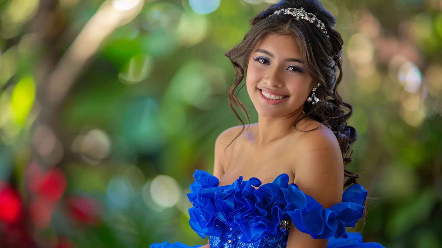Royal blue quinceanera dress